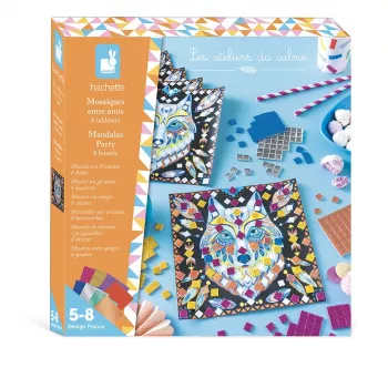 Janod Set creativo de mosaico Mandala Party Friends 5-8 años