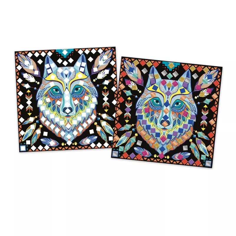 Janod Set creativo de mosaico Mandala Party Friends 5-8 años