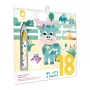 Janod Libro de pintura con agua Granja para pintar una y otra vez My Arts & Crafts 18m+