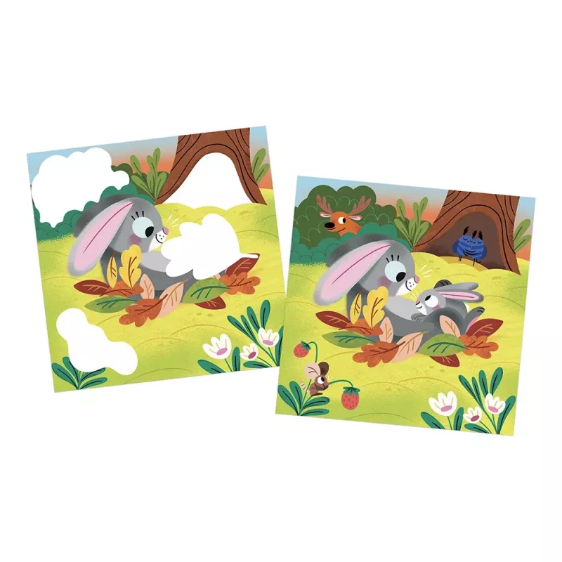 Janod My Arts & Crafts Libro de pintura con agua reutilizable - Animalitos - a partir de 18 meses