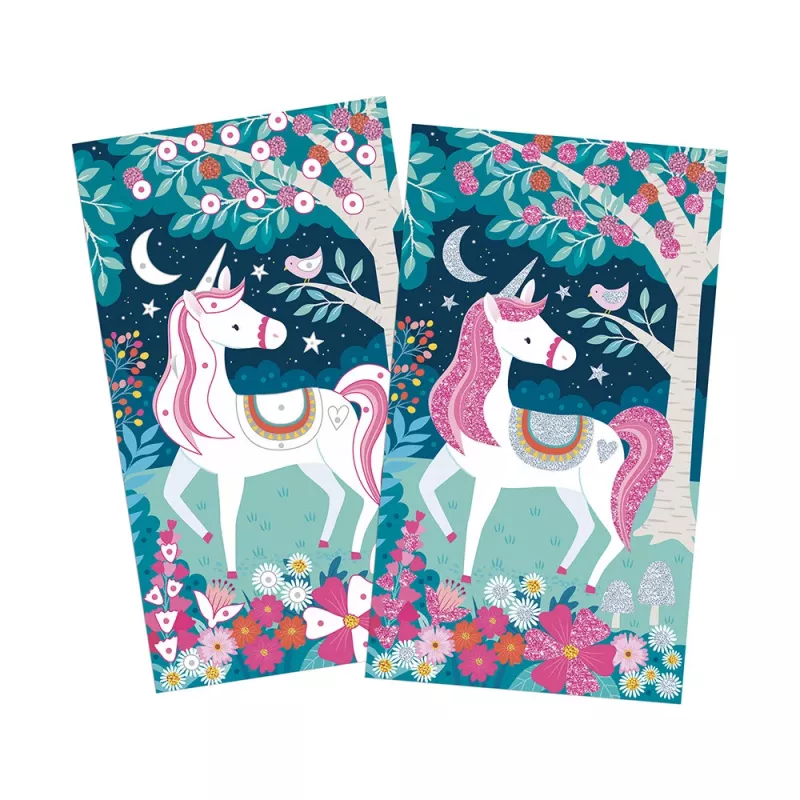 Janod Kit creativo Unicornios con purpurina 6+