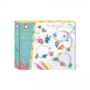 Janod Set creativo para crear bisutería de amistad con papel mágico 7+