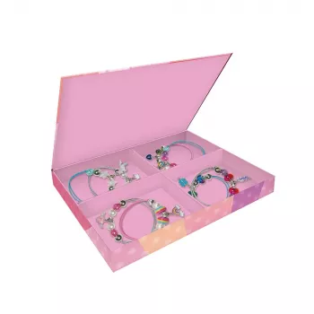 Janod Set de manualidades para crear pulseras - Pulseras de amistad amuletos para niños a partir de 8 años