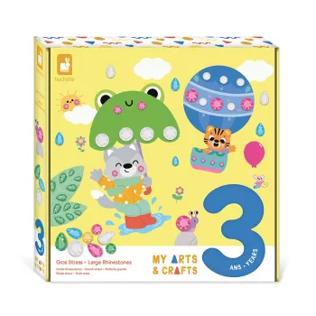 Janod My Arts & Crafts Kit creativo de manualidades con pedrería grande