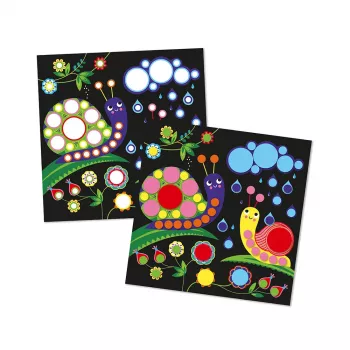 Janod My Arts & Crafts Set creativo de pegatinas redondas multicolor