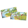 Janod My Arts & Crafts Set de pegatinas reutilizables Dinosaur para niños pequeños 2+