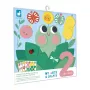 Janod Kit creativo múltiple My Arts & Crafts para niños de 2 años, pegatinas redondas „Alrededor del estanque“