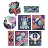 Janod Set creativo de pintura a puntos Pointillismus animales espaciales 3D 8+