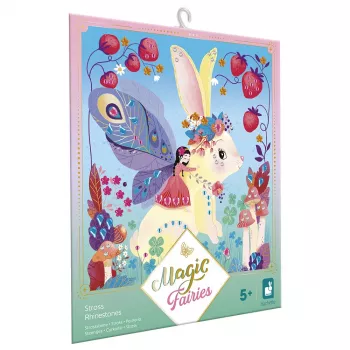 Janod Magic Fairies Kit de arte con strass 5+
