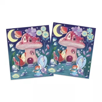 Janod Magic Fairies Kit de arte con strass 5+