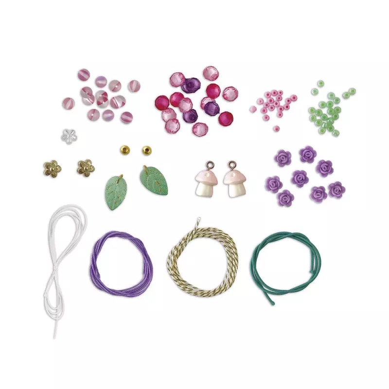 Janod Kit creativo para crear joyas con caja de almacenaje Hadas Magic Fairies 6+