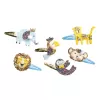 Janod Set de manualidades DIY para crear pinzas de pelo con purpurina animales exóticos 5+