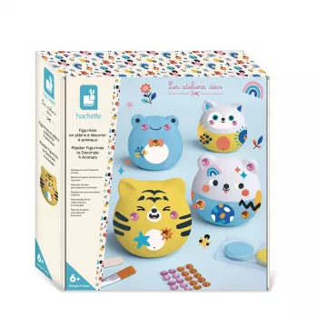 Janod Set creativo de figuras de animales de yeso decorativas 4 uds. 6+