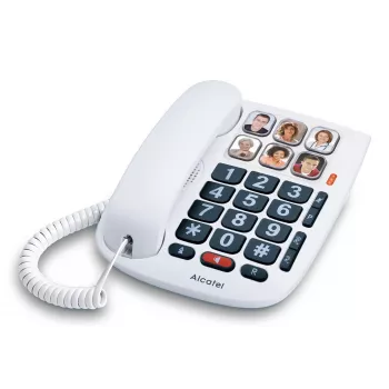 Alcatel TMAX10+ Teléfono de sobremesa con cable blanco