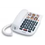 Alcatel TMAX10+ Teléfono de sobremesa con cable blanco