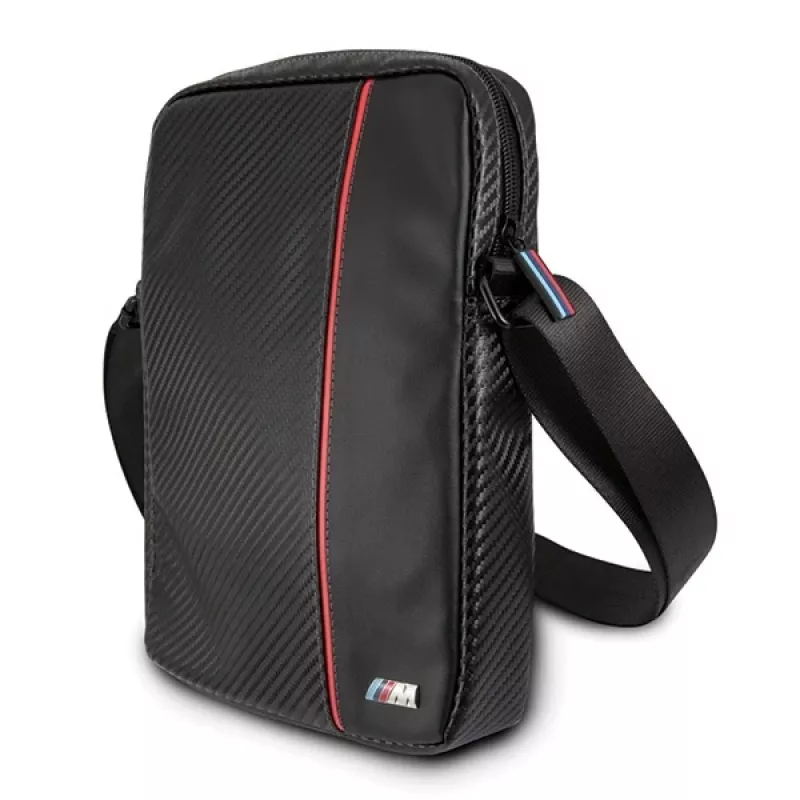 BMW Funda para tablet 8 pulgadas Carbon Red Stripe negra