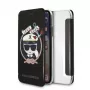 Karl Lagerfeld KLFLBKPXKSB Funda tipo libro Signature Glitter para iPhone X/Xs, negra