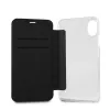 Karl Lagerfeld KLFLBKPXKSB Funda tipo libro Signature Glitter para iPhone X/Xs, negra