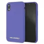 Karl Lagerfeld KLHCI61SLVOG Funda rígida de silicona para Apple iPhone Xr - violeta
