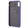 Karl Lagerfeld KLHCI61SLVOG Funda rígida de silicona para Apple iPhone Xr - violeta