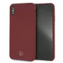 Mercedes-Benz MEHCI65SILRE Funda rígida de silicona para Apple iPhone Xs Max, roja