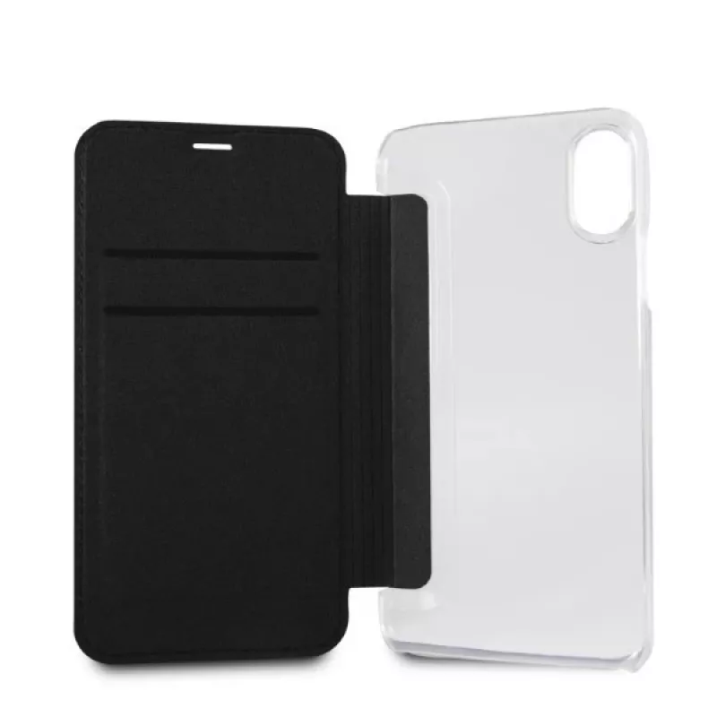 Karl Lagerfeld KLFLBKPXKSCORE Funda tipo libro para iPhone X/XS Red Karl Space Cosmonaut