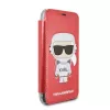Karl Lagerfeld KLFLBKPXKSCORE Funda tipo libro para iPhone X/XS Red Karl Space Cosmonaut