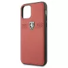 Ferrari Off Track Funda rígida de piel para Apple iPhone 11 Pro - roja