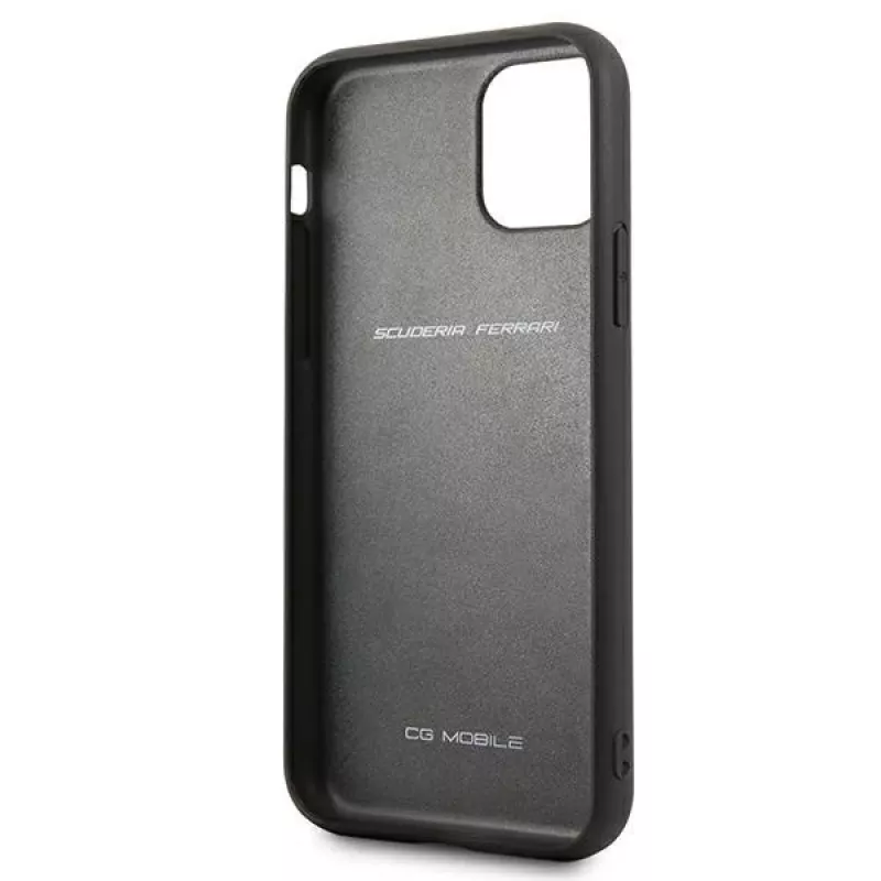 Ferrari Off Track Funda rígida de piel para Apple iPhone 11 Pro - roja