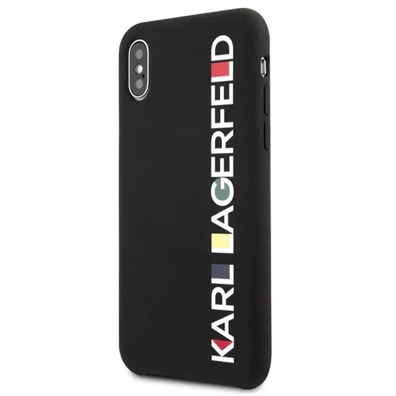 Karl Lagerfeld KLHCPXBHWHBK Funda rígida iPhone X/XS Black Glossy Bauhaus