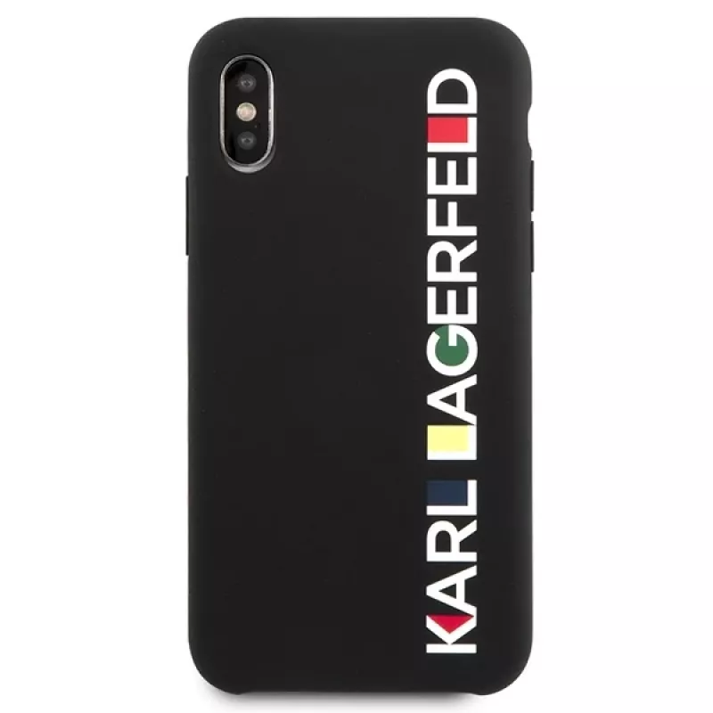 Karl Lagerfeld KLHCPXBHWHBK Funda rígida iPhone X/XS Black Glossy Bauhaus