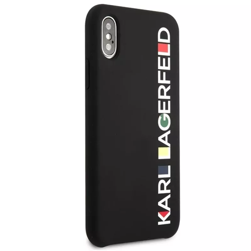 Karl Lagerfeld KLHCPXBHWHBK Funda rígida iPhone X/XS Black Glossy Bauhaus