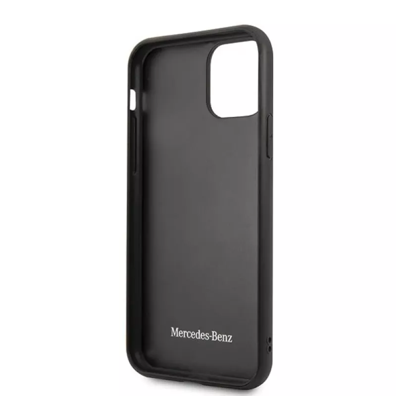 Mercedes-Benz MEHCN58VWOBR Funda rígida para iPhone 11 Pro Wood Line Rosewood Brown