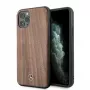 Mercedes-Benz Funda rígida Wood Line Walnut para Apple iPhone 11 Pro Max - marrón