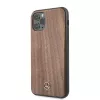 Mercedes-Benz Funda rígida Wood Line Walnut para Apple iPhone 11 Pro Max - marrón