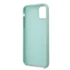 Guess GUHCN58LSLMGG Funda rígida de silicona verde para iPhone 11 Pro con logo Vintage Gold