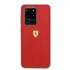 Ferrari Funda rígida FESSIHCS69RE Funda trasera de silicona para Samsung Galaxy S20 Ultra - roja