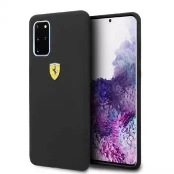 Ferrari Funda rígida FESSIHCS67BK Funda trasera de silicona para Samsung Galaxy S20+ (G985) - negra