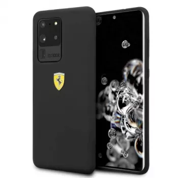 Ferrari Funda rígida FESSIHCS69BK Funda de silicona para Samsung Galaxy S20 Ultra - negra