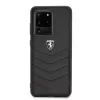 Ferrari Funda rígida FEHQUHCS69BK Heritage para Samsung Galaxy S20 Ultra, negra