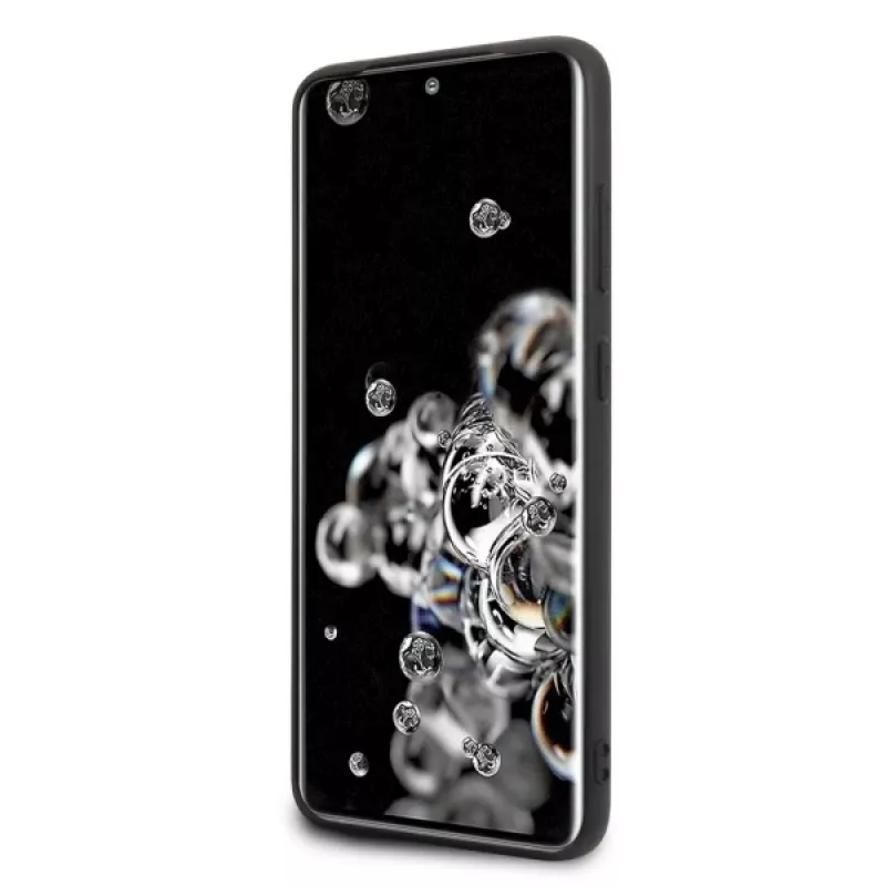 Ferrari Funda rígida FEHQUHCS69BK Heritage para Samsung Galaxy S20 Ultra, negra