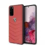 Ferrari Funda rígida FEHQUHCS62RE Heritage para Samsung Galaxy S20, roja