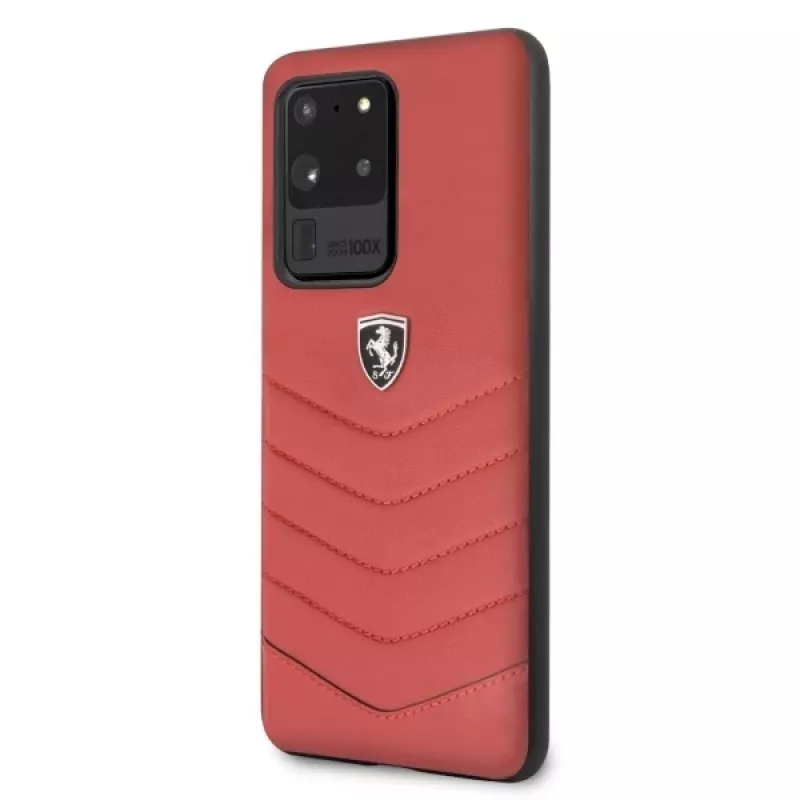 Ferrari Funda rígida FEHQUHCS69RE para Samsung Galaxy S20 Ultra G988, Red Heritage