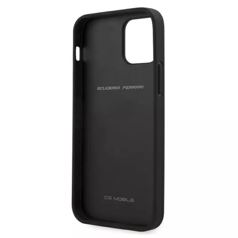 Ferrari FEOGOHCP12MBK Funda rígida Off Track Perforated para iPhone 12 / 12 Pro 6,1 pulgadas - negra