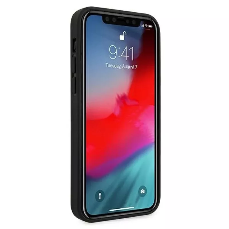 Ferrari Funda rígida Off Track Quilted para Apple iPhone 12 Pro Max 6,7 pulgadas negra