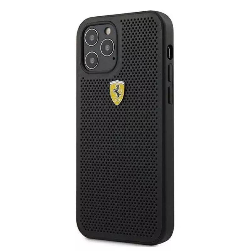 Ferrari FESPEHCP12MBK Funda rígida iPhone 12/12 Pro 6,1