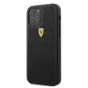 Ferrari FESPEHCP12LBK Funda rígida para iPhone 12 Pro Max 6,7 pulgadas On Track Perforated negra