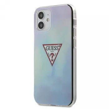 Guess GUHCP12SPCUMCGC02 Funda rígida azul para iPhone 12 mini 5,4 pulgadas Tie & Die Collection