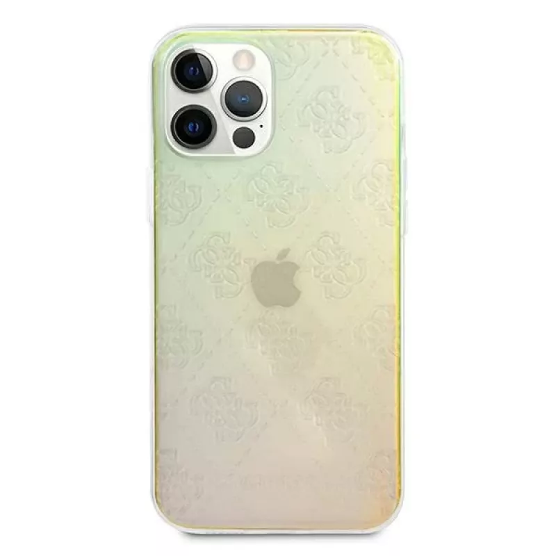 Guess GUHCP12M3D4GIRBL Funda rígida Iridescent Opal para Apple iPhone 12 / iPhone 12 Pro 6,1 pulgadas - 4G 3D Pattern Collection