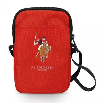 U.S. POLO ASSN. bolso bandolera rojo